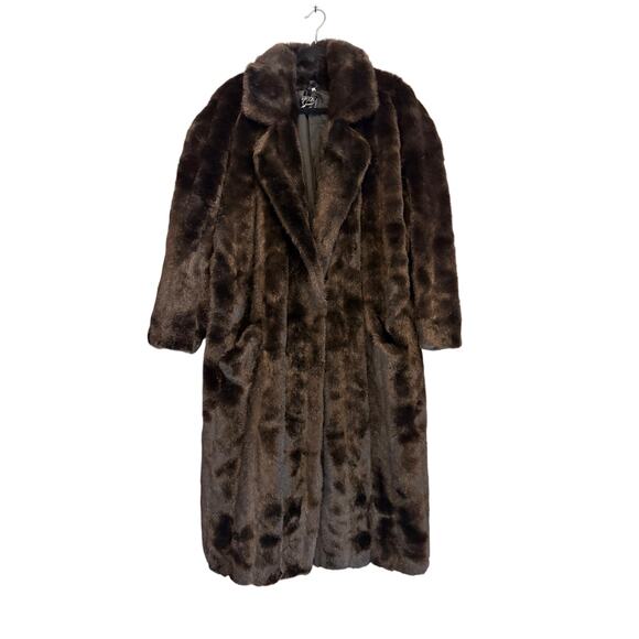 Shaytoon by O.C.U Jackets & Blazers - Vintage Shaytoon Faux Fur Coat Brown Plush Mob Wife Winter Luxury Formal England